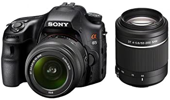 【中古】ソニー SONY ミラーレス一眼 α65 ダブルズームレンズキット DT 18-55mm F3.5-5.6 SAM+DT 55-200mm F4-5.6 31,824円