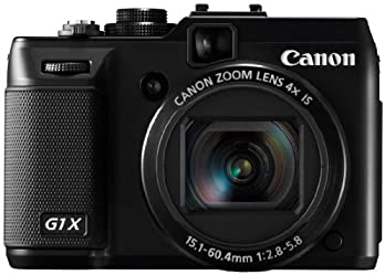 【中古】Canon デジタル写真機 PowerShot G1X 1.5型高感じやすさCMOS検出器 3.0型バリ一角液晶 黒いこと PSG1X