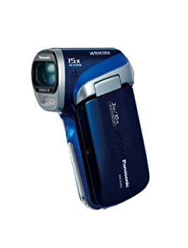【中古】パナソニック デジタルムービーカメラ WA2 防水仕様 ディープブルー HX-WA2-A