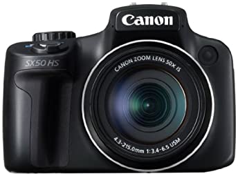 【中古】Canon デジタル写真機 PowerShot SX50HS 約1210万絵素 光学50倍望遠レンズ 黒いこと PSSX50HS
