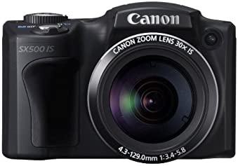 【中古】Canon デジタル写真機 PowerShot SX500IS 約1600万絵素 光学30倍望遠レンズ 黒いこと PSSX500IS