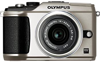 【中古】OLYMPUS 鏡鑑受け答え一眼 E-PL2 水晶体一揃いの道具 ゴールド E-PL2 LKIT GLD