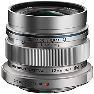 【中古】OLYMPUS 単興味の中心水晶体 M.ZUIKO DIGITAL ED 12粍 F2.0