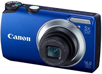 【中古】Canon デジタル写真機 PSA3300IS青碧 PSA3300IS(BL) 1600万絵素 光学5倍望遠レンズ 3.0型液晶