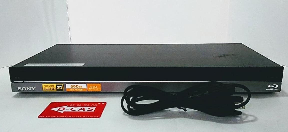 【中古】SONY 500GB 1チューナー ブルーレイレコーダー BDZ-AT350S
