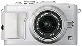 【中古】OLYMPUS ミラーレス一眼 PEN Lite E-PL6 レンズキット ホワイト E-PL6 LKIT WHT