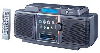 【中古】Victor　ビクター　JVC　RC-Z1MD-S　シルバー　CD-MDポータブルシステム　Clavia　クラビア　（CD/MDデッキ）（ラジカセ形状）｜ドリエム店