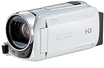 【中古】Canon デジタルビデオカメラ iVIS HF R41 光学32倍ズーム 内蔵32GBメモリー ホワイト IVISHFR41WH (ホワイト)｜ドリエム店
