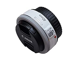 【中古】Canon EF 40?mm f / 2.8?STM Pancakeレンズ(ホワイト)|ドリエム店