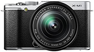 【中古】FUJIFILM ミラーレス一眼 X-M1 レンズキット シルバー F X-M1S/1650KIT｜ドリエム店