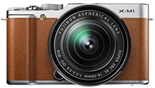 【中古】FUJIFILM ミラーレス一眼カメラ X-M1 レンズキット ブラウン F X-M1BW/1650KIT