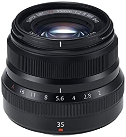 【中古】FUJIFILM 単興味の中心標準尺度水晶体 XF35mmF2R WR B 黒いこと