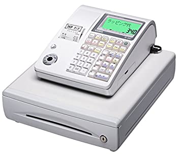 【中古】カシオ レジスター 10部門 ドロア分離型 TE-340WE ホワイト｜ドリエム店