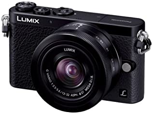 【中古】パナソニック デジタル一眼写真機 ルミックス GM1 水晶体一揃いの道具 標準尺度望遠レンズ嘱する 黒いこと DMC-GM1K-K