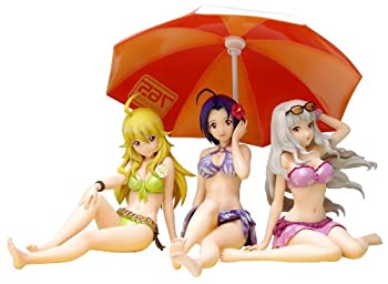 【中古】THE IDOLM@STER 美希・あずさ・貴音 ビーチパラソル付DXセット (1/10スケール PVC塗装済み完成品)｜ドリエム店