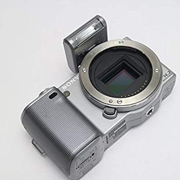 【中古】SONY 鏡鑑受け答え一眼 α NEX-5上半身 色合い：しろがね色