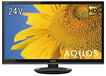 【中古】シャープ 24V型 液晶 テレビ AQUOS 2T-C24ADB ハイビジョン 外付HDD対応(裏番組録画) ブラック 2018年モデル