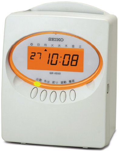 【中古】セイコープレシジョン タイムレコーダー QR-4550ホワイト|ドリエム店