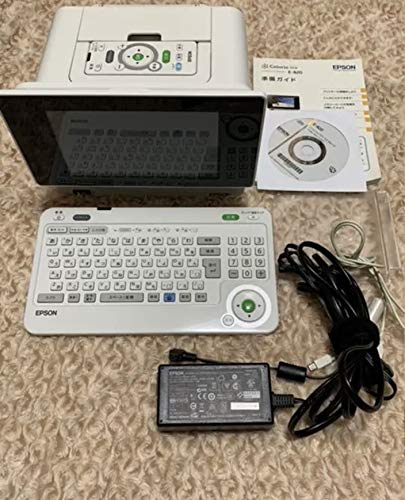 【中古】EPSON Colorio me コンパクトプリンター E-820 7.0型カラー液晶モニター搭載 ハガキ作成機能 デジタルフォトフレーム機能 あいうえおキーボード対応 宛名達人モデル