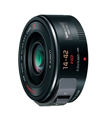 【中古】パナソニック(Panasonic) 標準ズームレンズ マイクロフォーサーズ用 ルミックス G X VARIO PZ 14-42mm/F3.5-5.6 ASPH./POWER O.I.S. ブラック H-PS140|ドリエム店