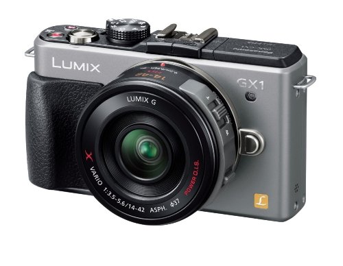 【中古】パナソニック ミラーレス一眼カメラ ルミックス GX1 レンズキット 電動ズームレンズ付属 ブレードシルバー DMC-GX1X-S|ドリエム店