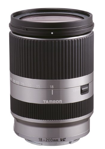 【中古】TAMRON 高倍率ズームレンズ 18-200mm F3.5-6.3 DiIII VC ソニーEマウント用 ミラーレスカメラ NEX専用 シルバー B011SE-シルバー