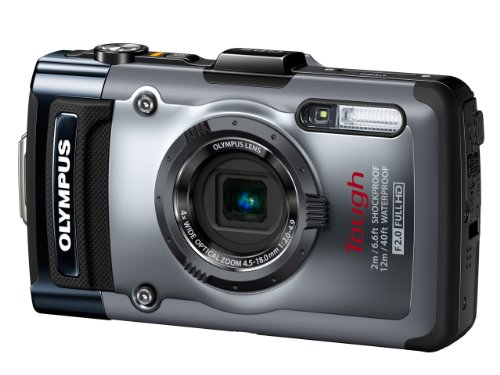 【中古】OLYMPUS デジタルカメラ TG-1 シルバー 12m防水 2m耐落下衝撃 -10℃耐低温 耐荷重100kg 1200万画素 F2.0ハイスピードレンズ 裏面照射型CMOS 光学4倍ズーム ハイビジョンムービ