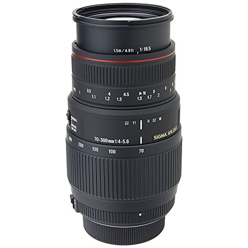 【中古】SIGMA 望遠ズームレンズ APO 70-300mm F4-5.6 DG MACRO ニコン用 フルサイズ対応 508555