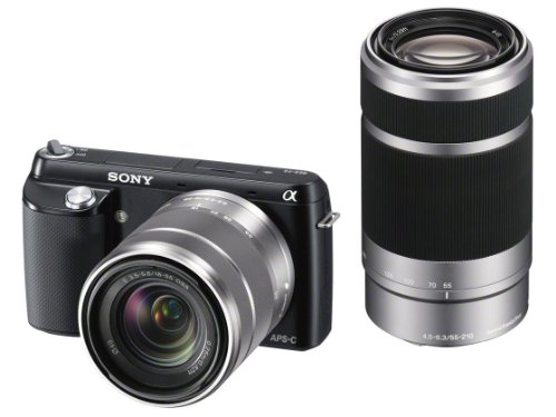 【中古】α NEX-F3Y(B) ダブルズームレンズキット ブラック