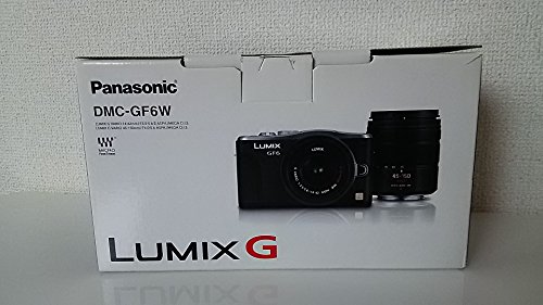 【中古】パナソニック ルミックス ミラーレス一眼カメラ ルミックス GF6 ダブルズームレンズキット 標準ズームレンズ/望遠ズームレンズ付属 ブラック DMC-GF6W-K｜ドリエム店 44,540円