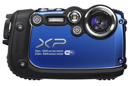【中古】FUJIFILM デジタルカメラ XP200BL ブルー 1/2.3型 正方画素CMOS 光学5倍ズーム F FX-XP200BL|ドリエム店
