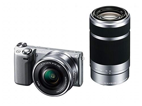 【中古】SONY ミラーレス一眼 NEX-5T ダブルズームレンズキット シルバー NEX-5TY-S