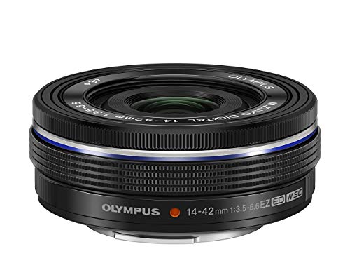 【中古】OM SYSTEM/オリンパス OLYMPUS 電動式パンケーキズームレンズ M.ZUIKO DIGITAL ED 14-42mm F3.5-5.6 EZ BLK