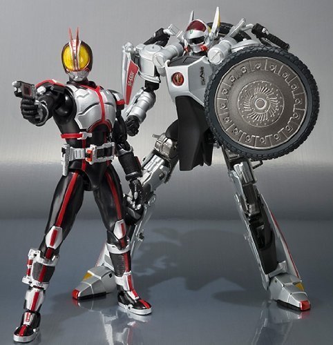 【中古】S.H.Figuarts 仮面ライダー555 オートバジン＆仮面ライダーファイズセット フィギュア｜ドリエム店