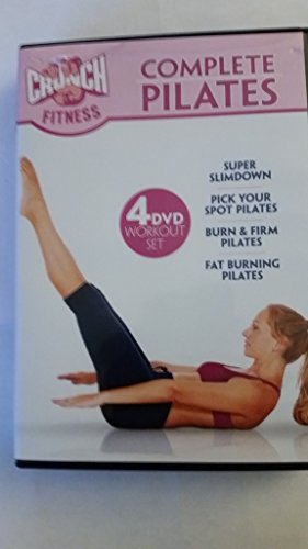 【中古】Crunch Super SlimDown Complete Pilates Ellen Barret 4 DVD Set