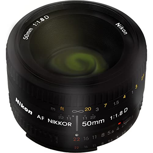 【中古】Nikon AF FX Nikkor 50 mm f /オートフォーカス1.8dレンズfor Nikon DSLRカメラ(認定Refurbished )