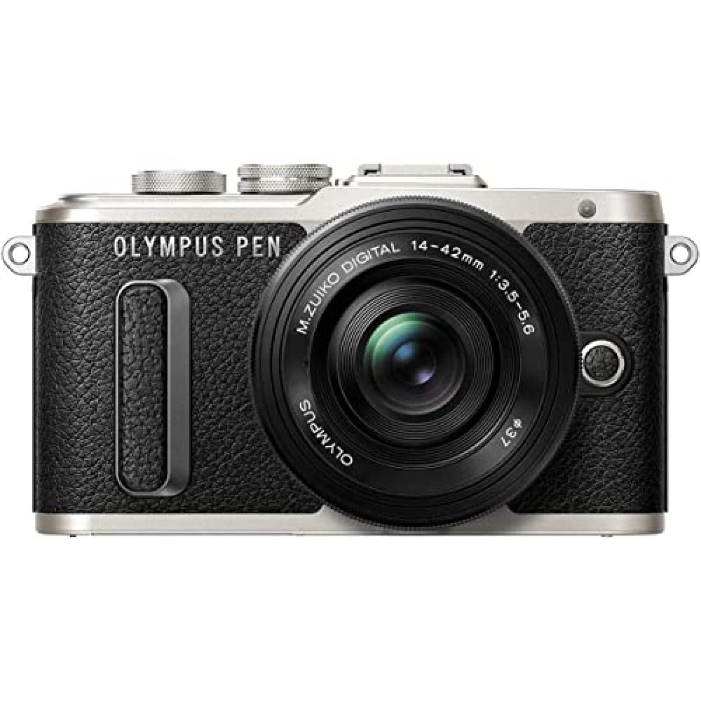 【中古】OLYMPUS 鏡鑑受け答え一眼 E-PL8 水晶体一揃いの道具 黒いこと