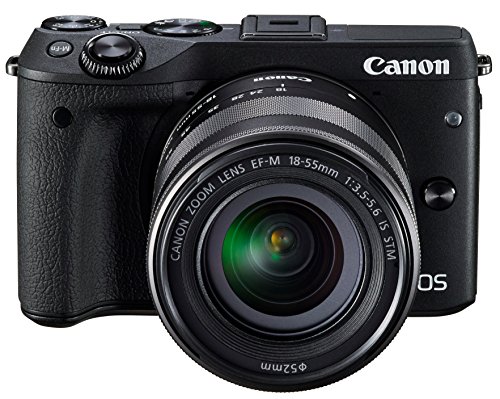 【中古】Canon ミラーレス一眼カメラ EOS M3 レンズキット(ブラック) EF-M18-55mm F3.5-5.6 IS STM 付属 EOSM3BK-1855ISSTMLK