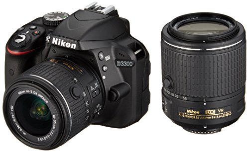 【中古】Nikon デジタル一眼レフカメラ D3300 ダブルズームキット2 ブラック｜ドリエム店