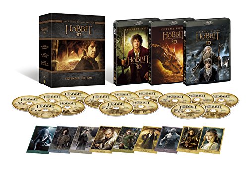 【中古】【.co.jp限定】ホビット エクステンデッド・エディション トリロジーBOX ブルーレイ版(15枚組/デジタルコピー付) [Blu-ray]
