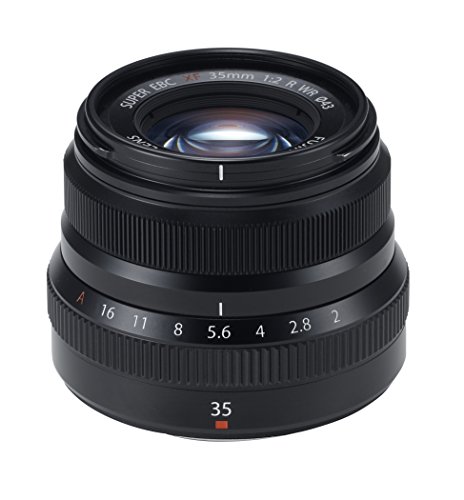 【中古】富士フイルム(FUJIFILM) X 交換レンズ フジノン 単焦点 標準 コンパクト 35mm F2 防塵防滴耐低温 絞りリング ブラック F XF35MMF2 R WR B
