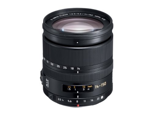 【中古】パナソニック 望遠ズームレンズ フォーサーズ用 ライカ D VARIO-ELMAR 14-150mm ASPH. XSM. MEGA O.I.S. L-RS014150|ドリエム店