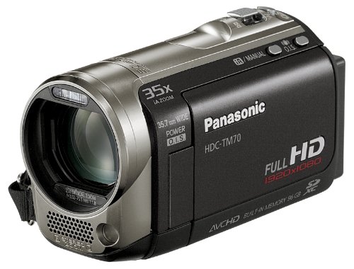 【中古】パナソニック デジタルハイビジョンビデオカメラ TM70 ムーンブラック HDC-TM70-K (内蔵メモリ96GB)｜ドリエム店