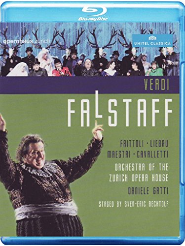 【中古】ヴェルディ『ファルスタッフ』全曲 ベヒトルフ演出、D.ガッティ&チューリッヒ歌劇場、マエストリ、フリットリ、他 [Blu-ray]｜ドリエム店