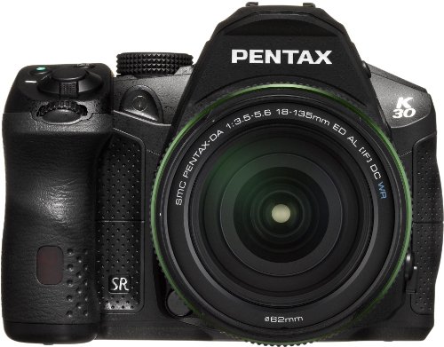 【中古】PENTAX デジタル一眼レフカメラ K-30 レンズキット [DA18-135mmWR] ブラック K-30LK18-135 BK 15637｜ドリエム店
