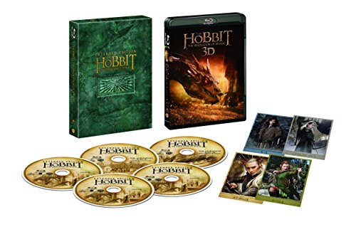 【中古】ホビット 竜に奪われた王国 エクステンデッド・エディション ブルーレイ版(初回限定生産/5枚組/3D本編/デジタルコピー付) [Blu-ray]｜ドリエム店