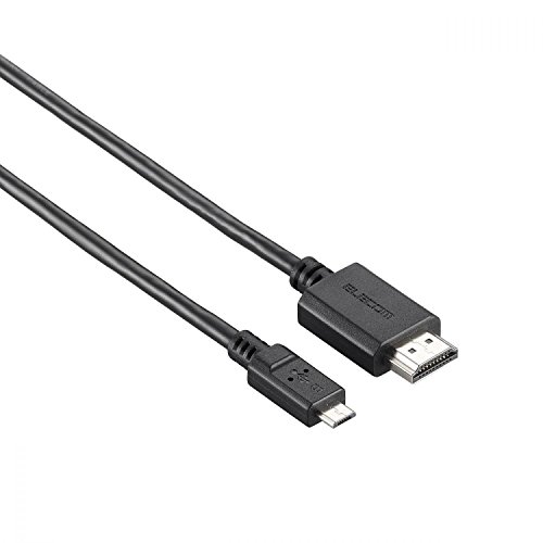 【中古】エレコム MHL3.0ケーブル/1m/ブラック DH-MHL3C10BK