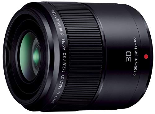 【中古】パナソニック(Panasonic) 単焦点 マクロレンズ マイクロフォーサーズ用 ルミックス G MACRO 30mm/ F2.8 ASPH. / MEGA O.I.S. H-HS030 ブラック|ドリエム店