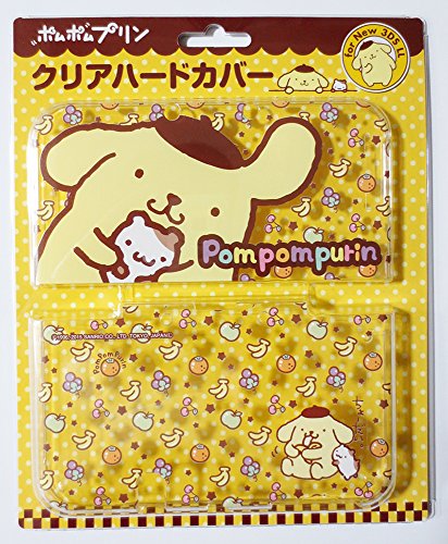 【中古】new3DSLL用クリアハードカバー『ポムポムプリン (フルーツ) 』