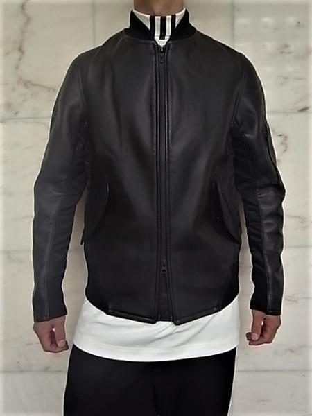 adidas y3 leather jacket